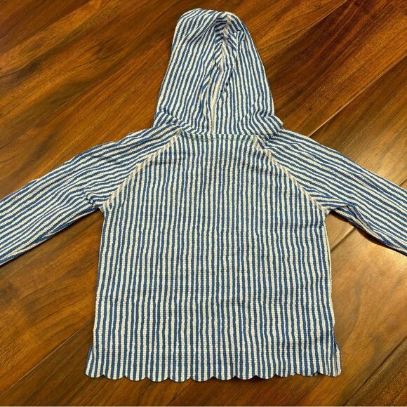 Vineyard Vines blue/white stripe hooded rashguard NWT - Picture 2 of 4